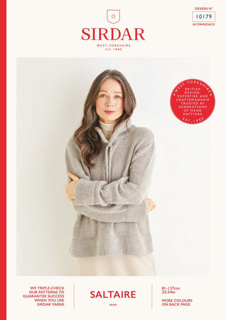 S10179 Women's Hoodie in Sirdar Saltaire