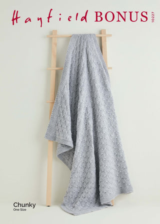 S10227 Quilt Stitch Blanket in Hayfield Bonus Chunky