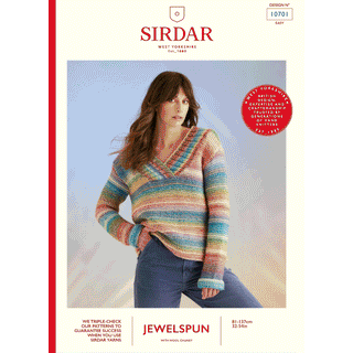 S10701 High Tide Sweater in Sirdar Jewelspun with Wool Chunky