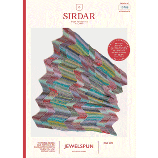 S10708 Making Waves Blanket in Sirdar Jewelspun with Wool Chunky