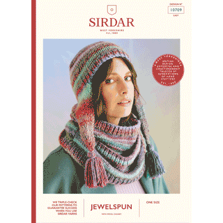 S10709 Anemone Hat & Snood in Sirdar Jewelspun with Wool Chunky