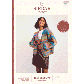 S10801 Healing Crystal Cardigan in Sirdar Jewelspun with Wool Chunky