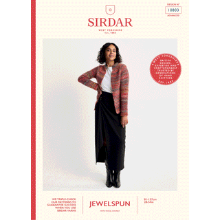 S10803 Real Gem Jacket in Sirdar Jewelspun with Wool Chunky