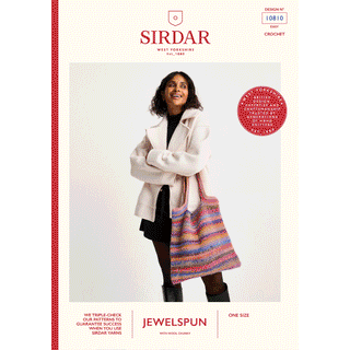 S10810 Crystal Crochet Bag in Sirdar Jewelspun with Wool Chunky