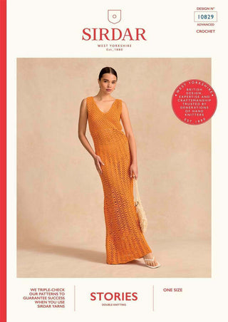 S10829 Dress Crochet Pattern in Sirdar Stories DK