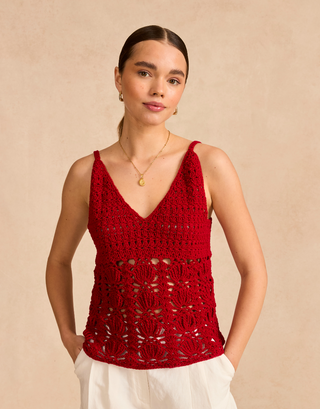 S10832 Shelly Strappy Top Crochet Pattern in Sirdar Stories DK