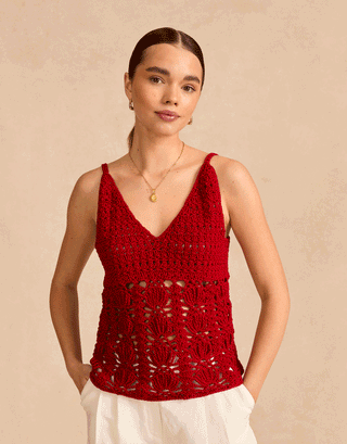 S10832 Shelly Strappy Top Crochet Pattern in Sirdar Stories DK