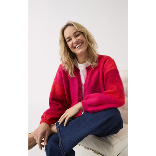 S10839 Event Edge to Edge Cardigan Knitted in Sirdar Jewelspun Ombre Aran