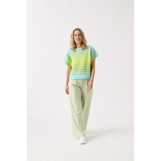 S10843 To A Tee Top Knitted in Sirdar Jewelspun Ombre Aran
