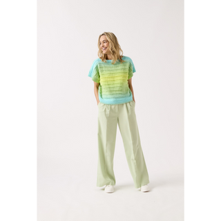 S10843 To A Tee Top Knitted in Sirdar Jewelspun Ombre Aran