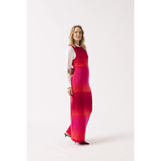 S10846 Sleek Sleeveless Maxi Dress Knitted in Sirdar Jewelspun Ombre Aran