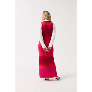 S10846 Sleek Sleeveless Maxi Dress Knitted in Sirdar Jewelspun Ombre Aran