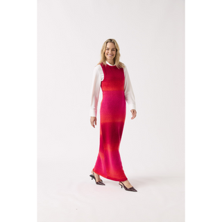 S10846 Sleek Sleeveless Maxi Dress Knitted in Sirdar Jewelspun Ombre Aran