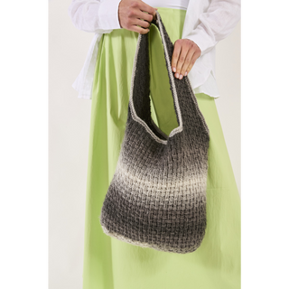 S10847 No Slouch Shoulder Bag Knitted in Sirdar Jewelspun Ombre Aran