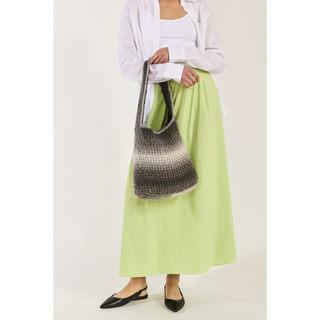 S10847 No Slouch Shoulder Bag Knitted in Sirdar Jewelspun Ombre Aran