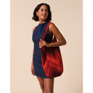 S10928 Chevron Glow Tote Bag Crochet Pattern in Sirdar Jewelspun Ombre Aran