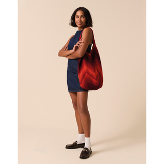 S10928 Chevron Glow Tote Bag Crochet Pattern in Sirdar Jewelspun Ombre Aran