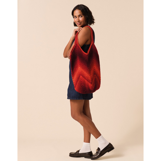 S10928 Chevron Glow Tote Bag Crochet Pattern in Sirdar Jewelspun Ombre Aran