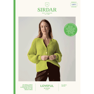 S10971 Cultivate Rib Cardigan in Sirdar Loveful Bio Blend Chunky