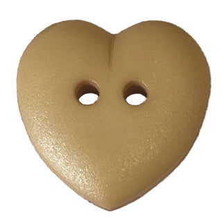 Heart Shape Matt Plastic Buttons