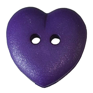 Heart Shape Matt Plastic Buttons