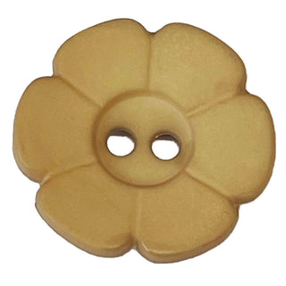 Six Petal Matt Plastic Flower Buttons