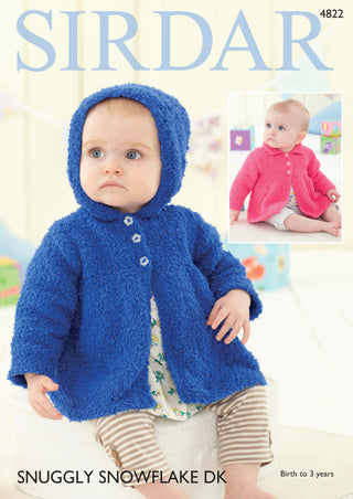 S4822 Jacket for Babies in Sirdar Snuggly Snowflake DK