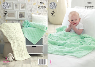KC4822 Baby Blanket in King Cole Yummy