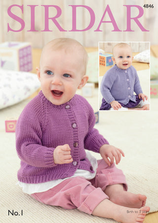 S4846 Cardigans for Babies in Sirdar No. 1