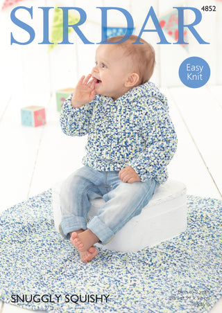 S4852 Jumper and Blanket for Babies in Sirdar Snuggly Squishy