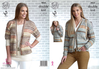 KC4854 Cardigans for Women in King Cole Drifter DK