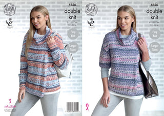 KC4856 Cardigans for Women in King Cole Drifter DK
