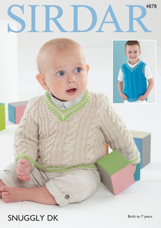 S4878 Sweater & Tank Top in Sirdar Snuggly DK