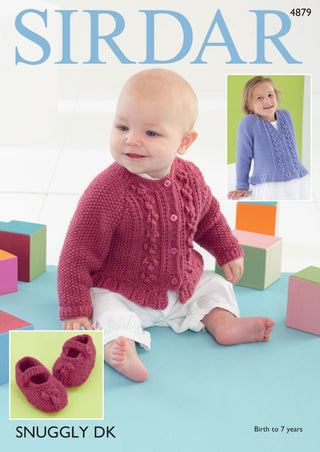 S4879 Cardigans & Shoes in Sirdar Snuggly DK