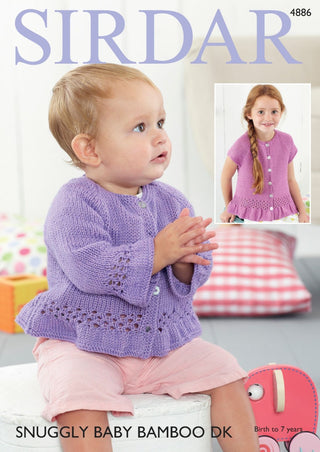 S4886 Jackets in Sirdar Snuggly Baby Bamboo DK