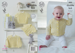 KC4902 Baby Cardigans and Sweaters in King Cole Baby Pure DK