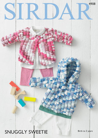 S4908 Cardigans in Sirdar Snuggly Sweetie