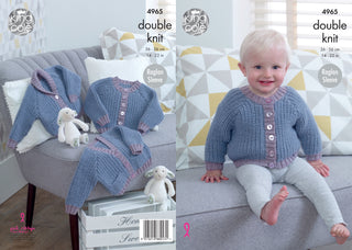 KC4965 Cardigans for Babies in King Cole Comfort DK