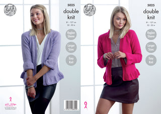 KC5025 Cardigans for Women in King Cole Glitz DK