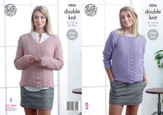 KC5026 Sweaters for Women in King Cole Glitz DK