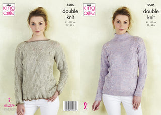 KC5505 Women's Sweaters in King Cole Panache DK
