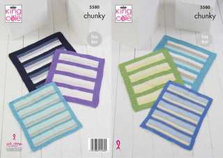 KC5580 Blankets in King Cole Comfort Chunky