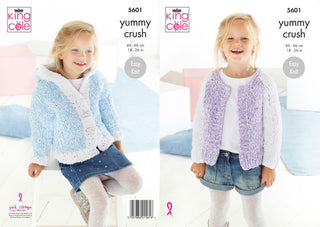 KC5601 Children's Cardigans in King Cole Yummy Crush