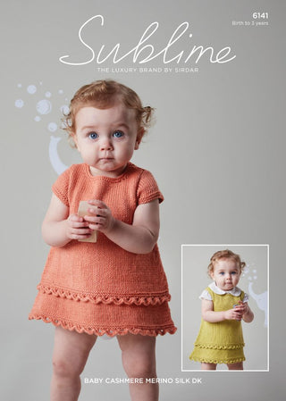 SU6141 Dress & Pinafore in Sublime Baby Cashmere Merino Silk DK