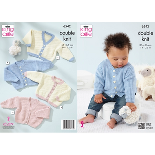 KC6542 Cardigans knitted in Little Lamb DK