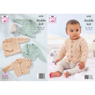 KC6543 Cardigans and Sweaters knitted in Little Lamb DK