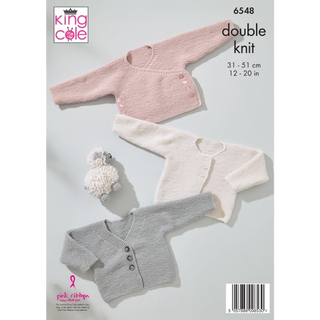 KC6548 Cardigans knitted in Little Lamb DK