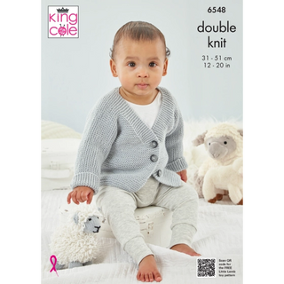 KC6548 Cardigans knitted in Little Lamb DK