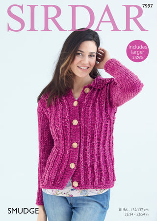 S7997 Jacket for Women in Sirdar Smudge