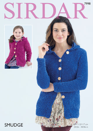 S7998 Jacket for Women and Girls in Sirdar Smudge